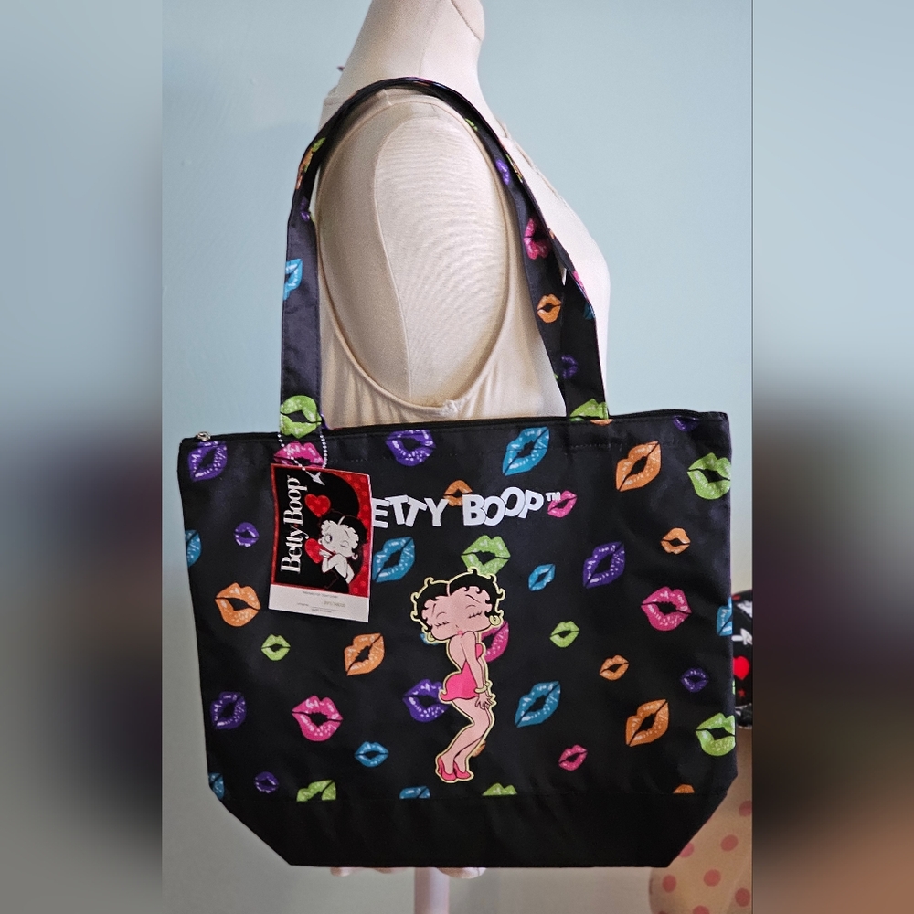 BETTY BOOP Diaper Bag Hand Bag Tote With Coin Wallet Attached
